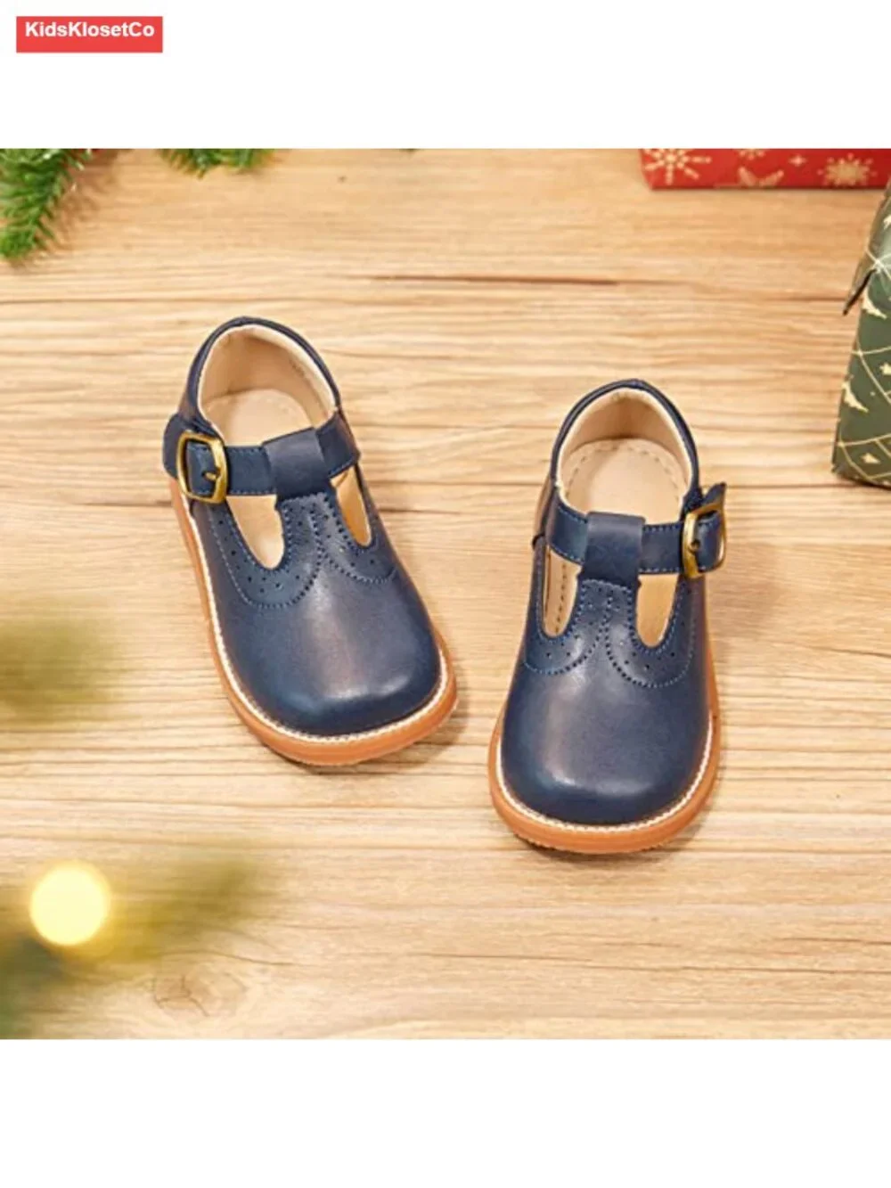 Toddler Girls Mary Jane Dress Shoes - Soft Microfiber Oxford, Hook & Loop